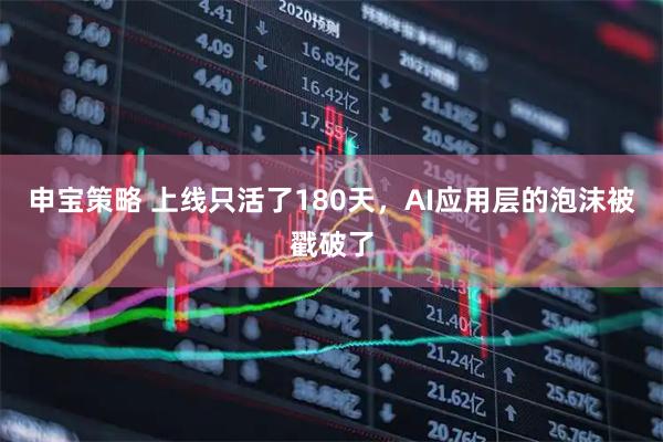 申宝策略 上线只活了180天，AI应用层的泡沫被戳破了